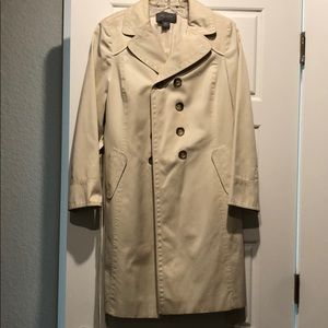 Ann Taylor cream Trench Coat